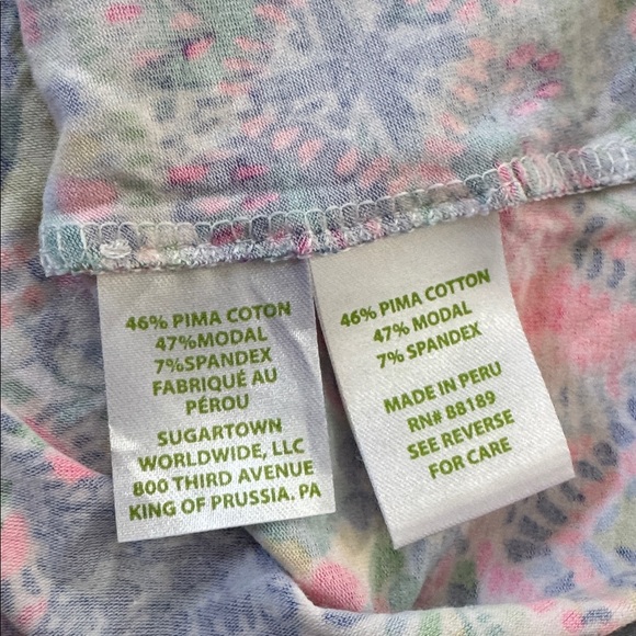 Lilly Pulitzer La fortuna dancing on deck off the shoulder shirt - Picture 5 of 6